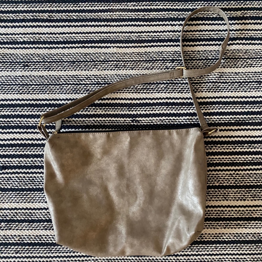 Taupe metallic bag